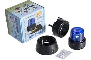 Ferbedo Flashlight blau (Blinklicht für Babyrutscher und Trettraktoren, Polizeiautos, Montage auf dem Fahrzeug oder Lenkrad) 401000