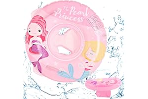 SOETDERT Baby Schwimmring, Aufblasbarer Babyschwimmring, Baby schwimmring mit schwimmsitz, Niedlicher Cartoon Float Kinder Schwimmring, Schwimmbecken Badezubehör Für Kleinkinder