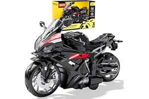 NimblusToy Moto Modèle Jouet, Motos Jouets, Motorrad Modell für Enfants, Mini Jouet de Moto pour Collectionner et Présenter des Cadeaux Jouets(Noir)
