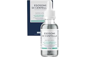SERININA Siero Viso Esosomi Centella Asiatica con Acido Ialuronico - Idratante Anti-Age Protettivo - Pelle Sensibile - Glass Skin K-Beauty - 97% Naturale - 30ml