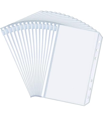 A5 Clear Soft PVC Notebook Cover, Rellable Paper PVC Binder, Loose Leaf Personal Planner Binder A5 C