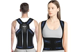 WEIO Rücken Geradehalter Rückenstützgürtel Haltungskorrektur Damen: Verstellbare Haltung Korrektur Gurt für Herren - Atmungsaktive Back Support Corrector - Rücken Geradehalter für Schulter Nacken - L