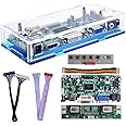 owootecc NT68676 HDMI VGA DVI Arcade Audio Input LCD Controller Driver Board Kit with Acrylic Case For HSD190MEN4 M170EN06 M170EG01 17" 19" 1280x1024 4CCFL 30Pin LCD Panel, Fit for Arcade1Up Monitor