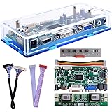 Owootecc NT68676 HDMI VGA DVI Arcade Audio Input LCD Controller Driver Board Kit with Acrylic Case For HSD190MEN4 M170EN06 M1