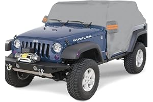 Big Ant Cubierta de Coche Impermeable para Jeep Wrangler de 4 Puertas, Funda de Coche Exterior Oxford con Cremallera para Jeep Wrangler JK JKU JL JLU 2007-2022