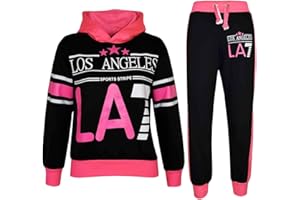 A2Z4KIDS A2Z – 4 Kids® Niños Niñas Chándal los ángeles LA7 impresión sudadera con capucha y parte inferior Jog traje 7 8 9 10 11 12 13 años