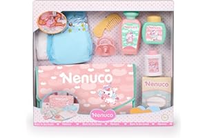 Nenuco - Borsa fasciatoio, Set Giocattolo con Cambio Pannolino e Tanti Accessori, Bambini e Bambine dai 2 Anni, Famosa (NFN29000)
