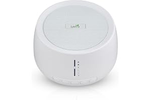 Lyknya - Maquina Ruido Blanco Bebe, Maquina de Ruido blanco bebe con 30 sonidos relajantes, incluyendo ruido blanco y sonidos naturales, Máquina de ruido blanco bebe portatil con Bluetooth