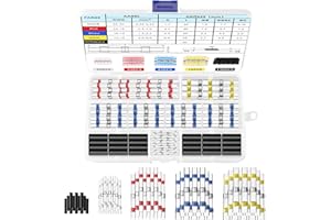 CKDSA Solder Seal Wire Waterproof Heat Shrink Connectors 260 PCS Solderstick Connector Kit 26-10 AWG 5 Types Joints for Automotive Electrical Marine Vehicle Engineering Wires Cable Joint