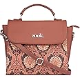 ZOUK Statement Sling Bag With Handle For Women's Girls Ladies