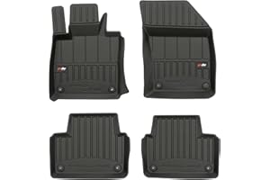 M MOTOS Gumowe dywaniki samochodowe pasują do Volvo V60 II od 2018 Popraw swój komfort podróżowania z antypoślizgowymi dywanikami 3D- Dywaniki samochodowe na każdą pogodę, ochrona przed zabrudzeniami