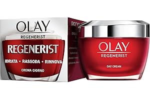 OLAY Crema Viso Giorno Regenerist, Antirughe, Idratante con Acido Ialuronico, Niacinamide e Vitamina B3, Rassoda e Idrata la Pelle in Profondità per un Aspetto Tonico e Rigenerato, 50ml
