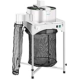 Hillvert Erntemaschine HT-HOWSON-18SE (Leistung: 130 W, Rotation bis 1.500 U/min, 6 Dreharme, Durchmesser Behälter: 390 mm (1