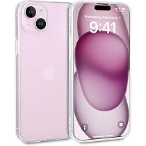 Doupi Transparente Hülle Für IPhone 15 (6,1 Zoll) – Ultra-dünn, Kabellos Ladefähig