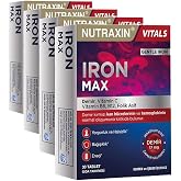 Nutraxin Iron Max 30 Tablet &ndash; Demir, C Vitamini, Folik Asit ve B12 Vitamini İ&ccedil;eren Takviye (4 paketi)