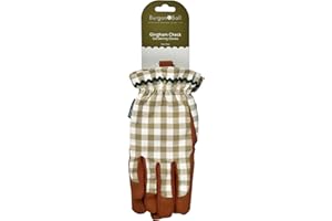 Burgon & Ball Guantes de colección Color - Olive Check