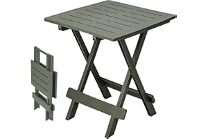 SPETEBO 'Table pliante « ADIGE » - Table pour petit jardin ou de camping - Parfaite comme table d’appoint Türkis