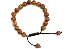 Tibetan Mala Bodhi Seed Wrist Mala Bodhi Seed Beads from Bodh Gaya India BSM-24 by Hands of Tibet