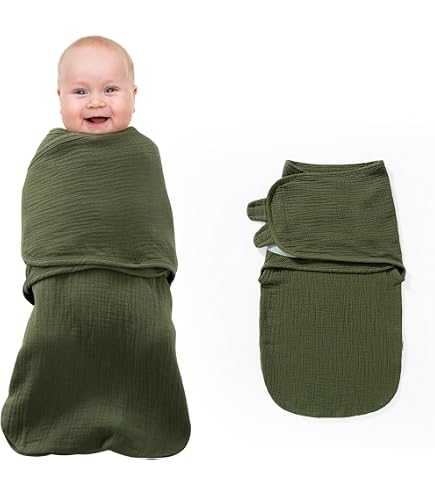 0-6M Pasgeboren Inbakerslaapzak 100% katoen Baby Inbakerdeken Wikkel Baby Verstelbare Pasgeboren Slaapzak Muslin Dekens kopen vanaf een prijs van 5.61
