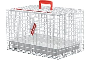 MDC Cat Carrier with Top Opening – Lightweight Mesh Pet Travel Crate for Vet Visits, Cats & Kittens – Breathable, Easy Clean Cat Basket with Handle – Secure & Spacious Cat Crate for Travel, White