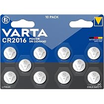 Batteria VARTA CR2430 3V – Confezione Da 4, 10 Anni Di Durata, Per Smart Home E Auto, Sicura Per Bambini