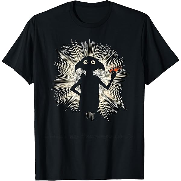 Maglietta Donna Harry Potter Dobby – Nero, Slim Fit, 100% Cotone, Taglia XL