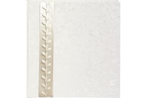 Goldbuch Album Fotografico Romantico, 30 x 31 cm, 60 Pagine con Pergamena, Carta Stampata Artistica a Rilievo, Argento, La Belle, 30x31 cm