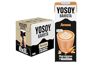 Yosoy Bebida Vegetal de Avena Barista , Pack de 6 x 1L