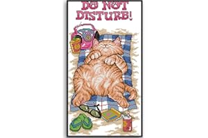 CUKOL CUKOL Cukol Kit Punto Croce Prestampato Gatto, Ricami Disegni Punto Croce Kit da Ricamare Quadri per Bambini Principianti, Set Kit Ricamo Punto Croce Schemi Completo Stampato Stampati Prestampati