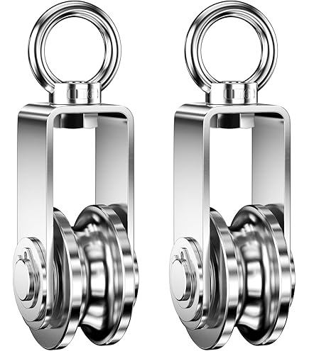 M20 Umlenkrollen Set Edelstahl 150kg - Flaschenzug Für Boot & Garagentor