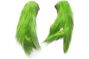 LePyCos Grinch - Guantes de máscara para Navidad, Halloween, látex, para fiestas de cosplay (guante)