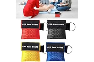 ZYBLSSBB 4 Stück Beatmungsmaske Erste Hilfe,Beatmungsmaske SchlüSselanhäNger, Ambubeutel,Beatmungstuch SchlüSselanhäNger,Cpr Mask SchlüSselanhäNger Mit Karabiner Geeignet FüR Ersthelfer Atemmaske Erste Hilfe