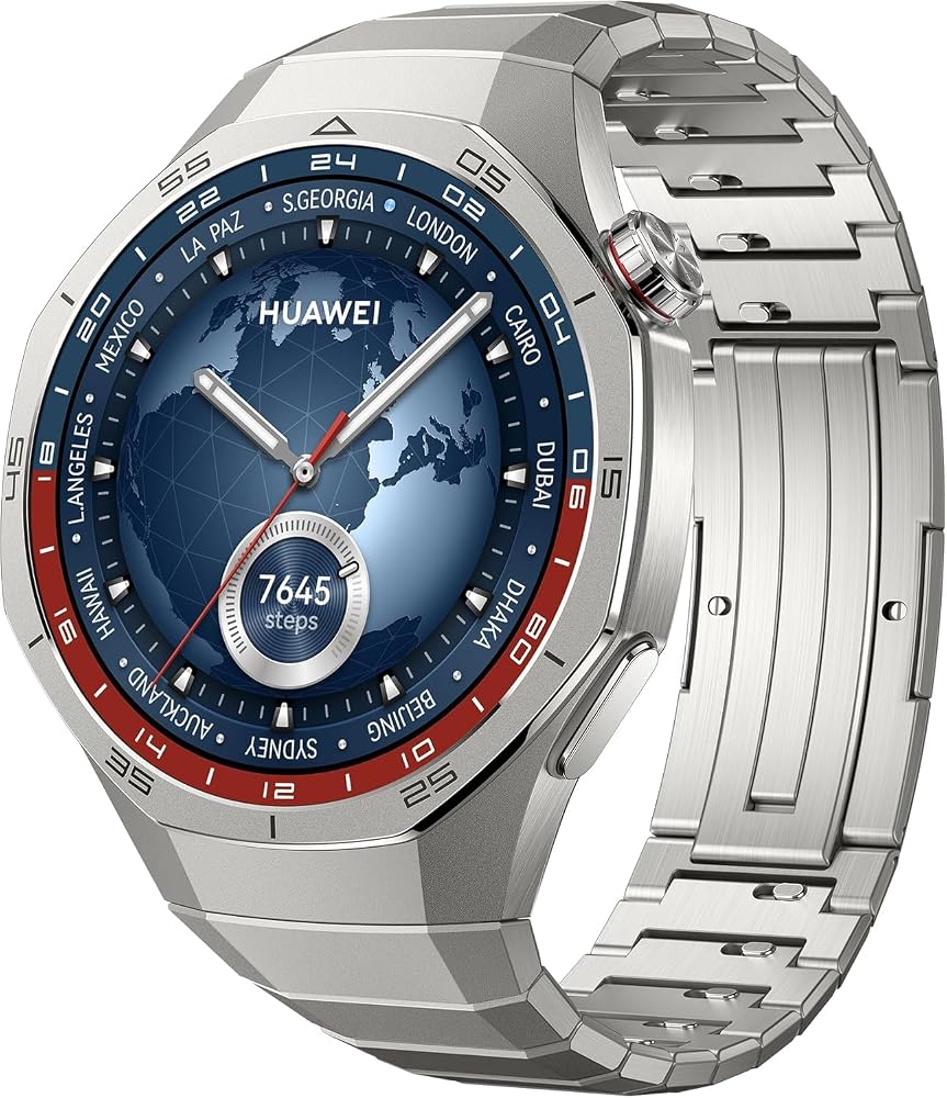 Huawei Watch GT5 Pro 46mm - Titanyum | Pro seviyesinde Spor Saati, Keskin Hatlı Tasarım, 14 Güne Kadar Pil Ömrü, Sağlık Takibi, iOS ve Android ile Uyumlu