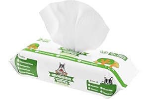 POGI'S PET SUPPLIES Pogi toallitas para Perros – hipoalergénicas y de Origen Vegetal – con té Verde, 100 uds