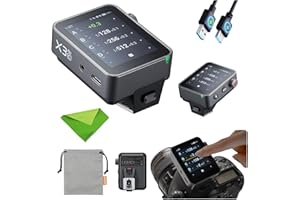 Godox X3 Pro C Blitzauslöser, TTL Funk Flashauslöser für Canon Kameras, 2.4G Funk Transmitter mit Touchscreen und Bluetooth APP Steuerung, Integrierte Lithium Ionen Batterie, HD OLED Bildschirm