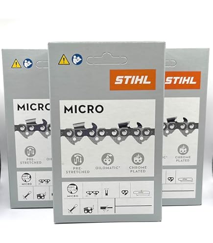 STIHL Oilomatic 61PMMC3-44 Sägekette – 3/8 Zoll Teilung, 0,043 Zoll Stärke, 44 Treibglieder