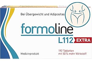 ‎FORMOLINE L112 formoline L112 EXTRA: Medizinprodukt zum Gewichtsmanagement mit Wirk-Ballaststoff L112, Klinisch belegt, auf natürlicher Basis, Entwickelt in Deutschland, 192 Tabletten