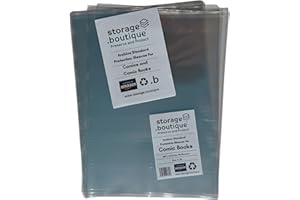 storage.boutique COMICBOOK Protection Sleeves, Archive Standard, Acid Free, Size 5, A4, 300 x 214 mm, 40