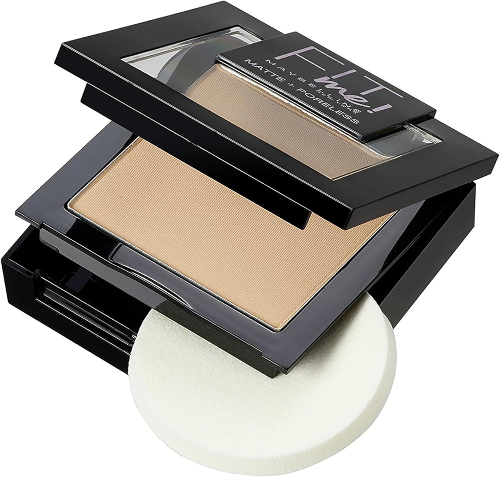 Maybelline New York Fit Me Matte+Poreless Pudra - 120 Classic Ivory | Parlaklık kontrolü, doğal kaplama, üniforma kaplama, mat görünümlü cilt için, Fit Me