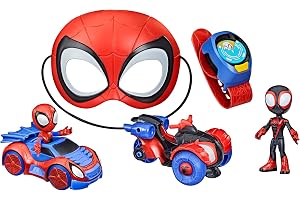 Hasbro Marvel Spidey och hans fantastiska vänner, Super Spidey-set, Rollspel, billeksaker, spindelmannmask, actionfigur [Amaz