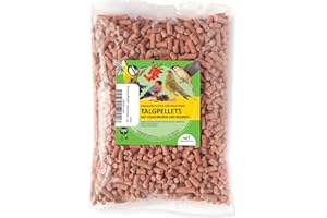 UGF UNDERGROUND FOOD UGF - Granulés de suif Premium avec vers de Farine - 500g, Baies de sorbier et Raisins secs, Nourriture pour Oiseaux Sauvages Toute l'année, granulés de suif pour Oiseaux Sauvages