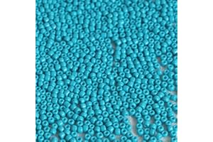 Tibaoffy Blu lago Perline Dimensione 8/0 Perle di Vetro del Seme dei Mestieri 3 mm per la Fabbricazione dei Gioielli (Totale Circa 100g Circa 3600 Grani‌)