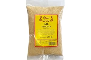 Ail Semoule 250g - Epice d'Or, 100% Naturel, Sans Colorant, Sans Additif, Sans Arôme Artificiel Ni Conservateur