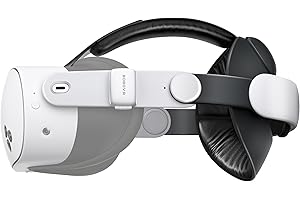 BOBOVR E3 Correa para la Cabez,Compatible con Meta Quest 3/3S, Sistema de Equilibrio Trasero, Bloque de Peso Ajustable de 70g