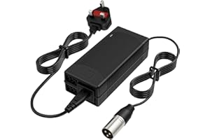 QKIIP 29V 5A 3-Pin Male XLR Battery Charger, Compatible with most brands Drive Medical,Golden Technologies,ShopRider,Go-Go Elite Traveller (For 24V Lead Acid Battery)
