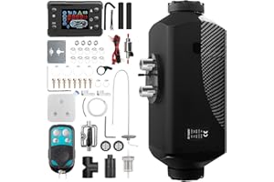 1inchome Calefacción Estacionaria 12V, Calefaccion Diesel Ajustable con Pantalla LCD, Calentador de Aire Diésel con Control Remoto, Bajo Consumo para Coche Furgoneta, Automóvil Camiones Barco Autobús