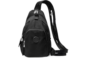 HAHAGO Umhängetasche Herren, Brusttasche Herren, Sling Chest Crossbody Bag, 2 in 1 Rucksack Damen, Crossbody Bag Backpack für Männer und Frauen, Brusttasche Klein für Outdoor-Sportarten Wandern Radfahren