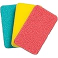 3 Pcs Silicone Dish Sponge for Kitchen, Cleaning Sponge Soft Dish Scrubber for Dishes Fruit Vegetable