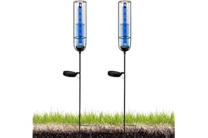 PRITOK Rain Gauge for Outdoor: Detachable Freeze-Proof Rain Gauge, Adjustable Height Rain Gauge with Stake, Removable Rain Gauges, Plastic Rain Gauge for Yard Garden Lawn Decoration