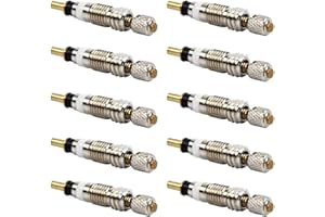 POFET - 10 unità valvole Presta universali rimovibili, colore: Argento